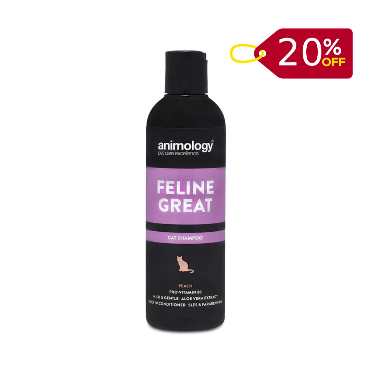 Animology Feline Great Cat Shampoo Peach 250 ml