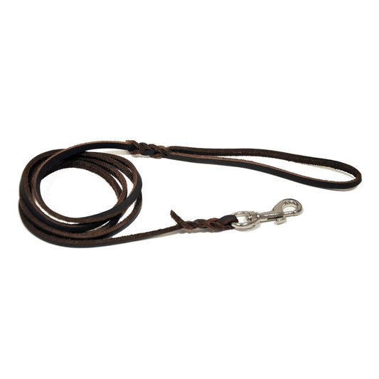 Dogman Leather leash - Brown 180cm