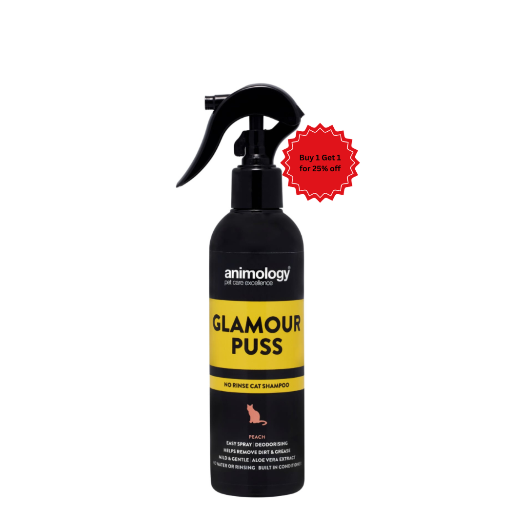 Animology Glamour Puss No Rinse Cat Shampoo Spray Peach 250 ml
