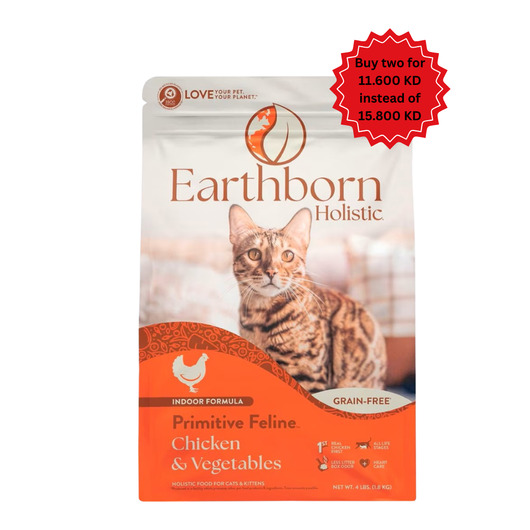 Earthborn Primitive Feline Chicken & Vegetables (Diffrent sizes)