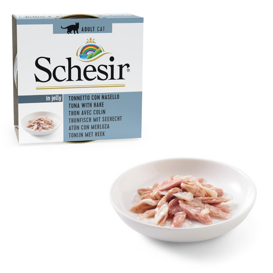 Schesir Tuna with Cod Wet Cat Food, 85g