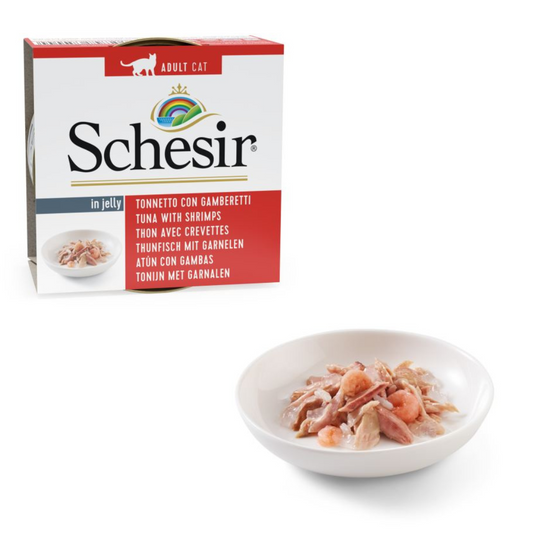 Schesir Tuna with Shrimp Wet Cat Food, 85g