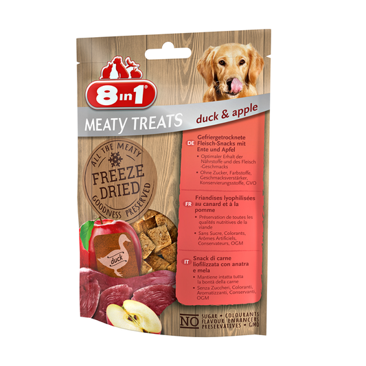 8in1 Meaty Treats Freeze Dried Duck & Apple 50 g