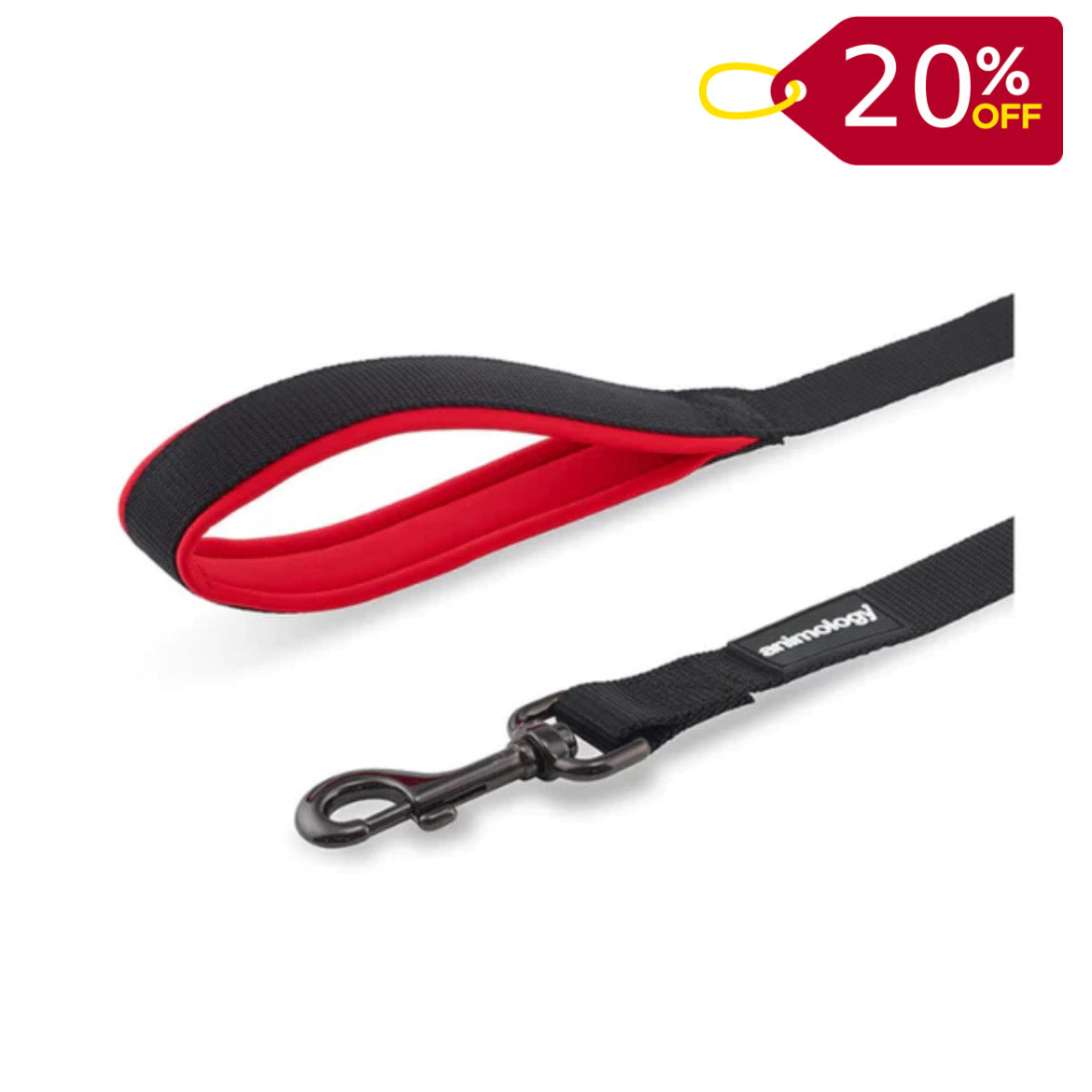 Animology Padded Handle Lead - Red