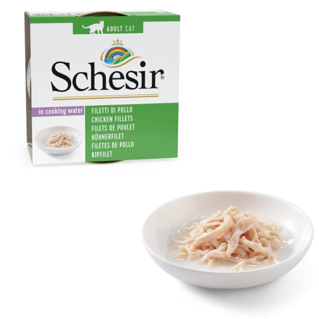 Schesir Natural Style Chicken Wet Cat Food, 85g