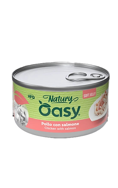 Oasy Wet Cat Natury Soft Jelly - Chicken with Salmon 150 g