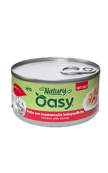 Oasy Wet Cat Natury Soft Jelly - Chicken with Shrimp 150g