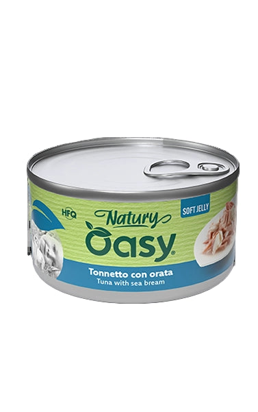 Oasy Wet Cat Natury Soft Jelly - Tuna with Seabream 150g