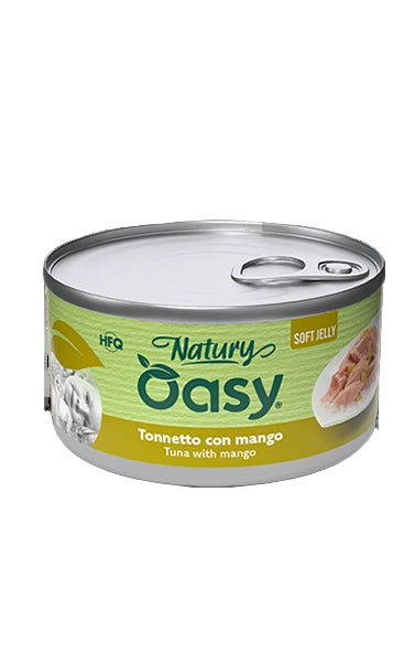 Oasy Wet Cat Natury Soft Jelly - Tuna with MANGO 150g