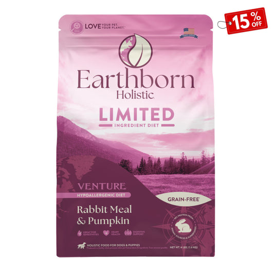 Earthborn Rabbit Meal Dry Food & Pumpkin 1.8 kg