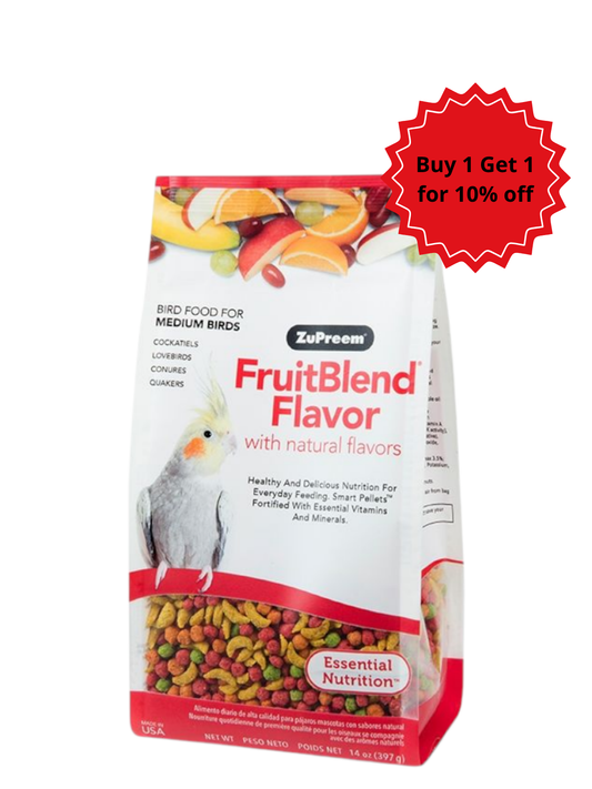 Zupreem -  FruitBlend Flavor for Medium Birds 14Oz (397g)