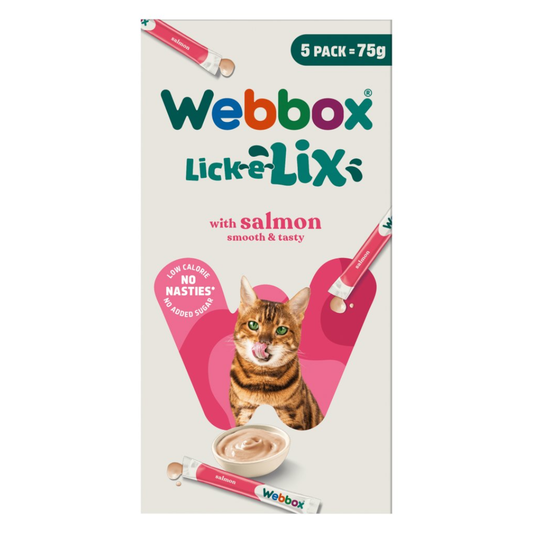 Webbox Cat Treat Lick-e-Lix Yoghurt Salmon 75 g (5 pcs)