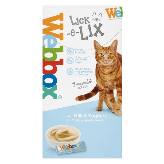 Webbox Cat Treat Lick-e-Lix Cream Milk & Yoghurt 75 g (5 pcs)
