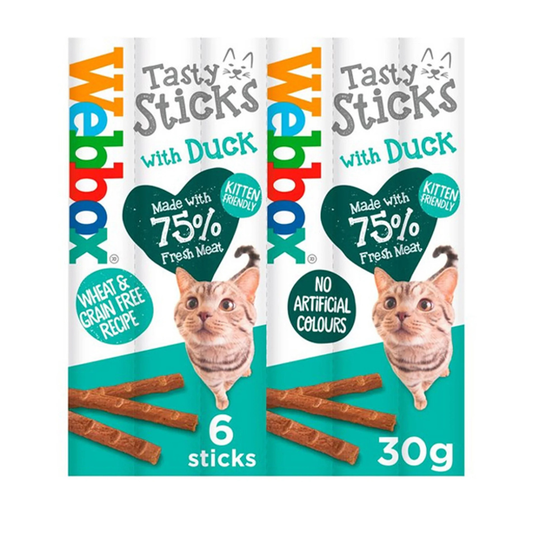 Webbox Cat Treat Tasty Sticks Duck 30 g (6 pcs)