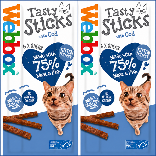 Webbox Cat Treat Tasty Sticks Cod 30 g (6 pcs)