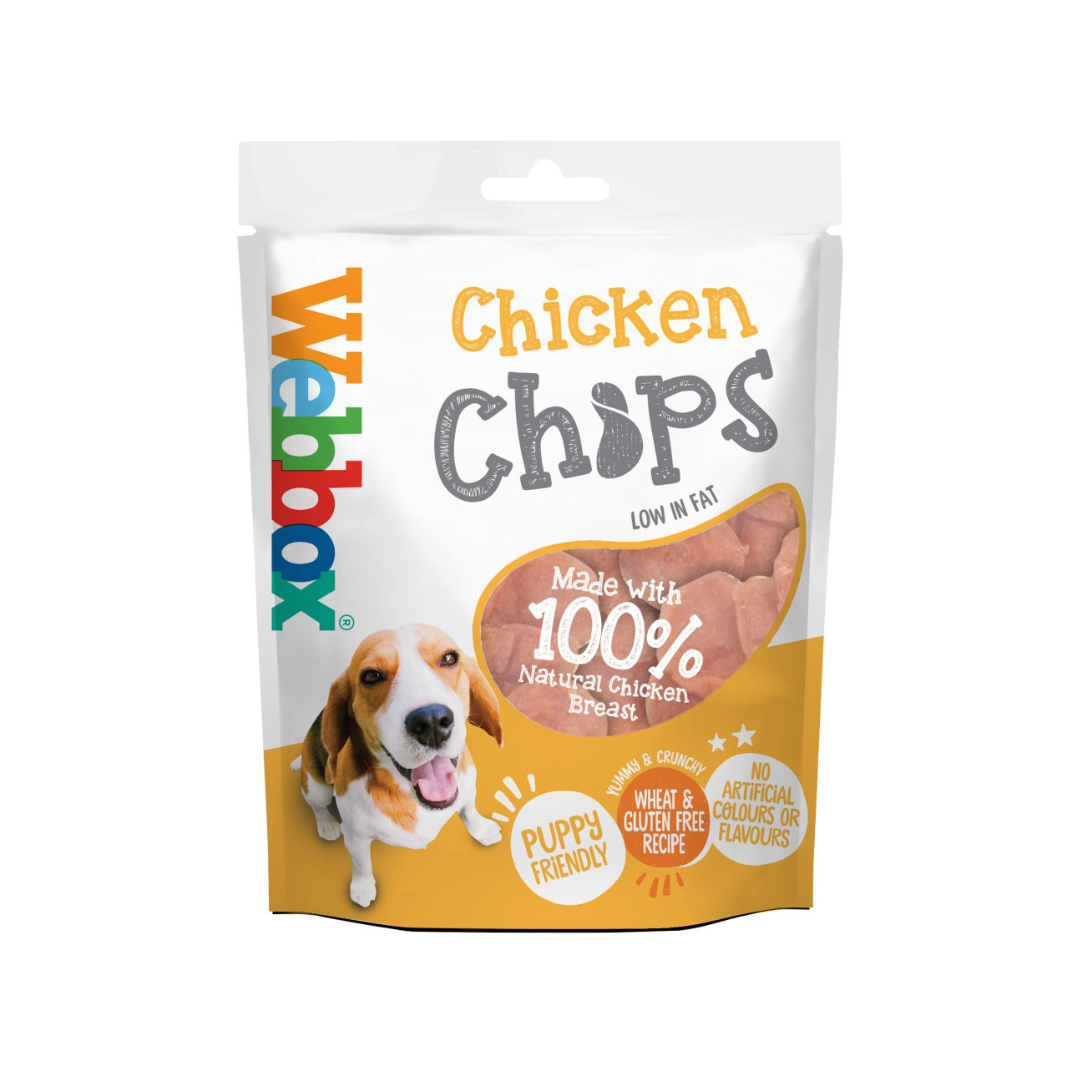 Webbox Dog Treat Chicken Chips 80 g