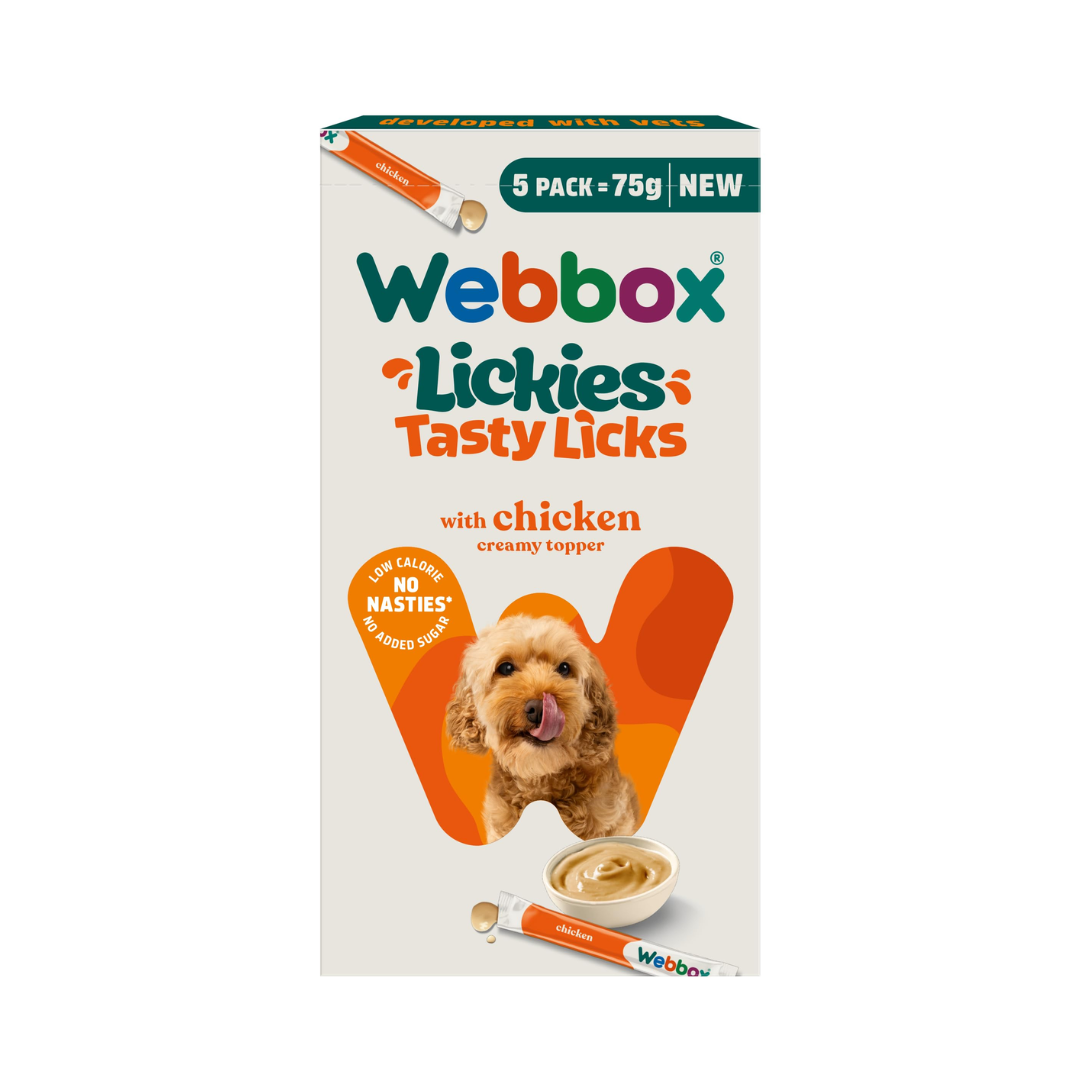 Webbox Dog Lickies Chicken Creamy 5 x 15 g