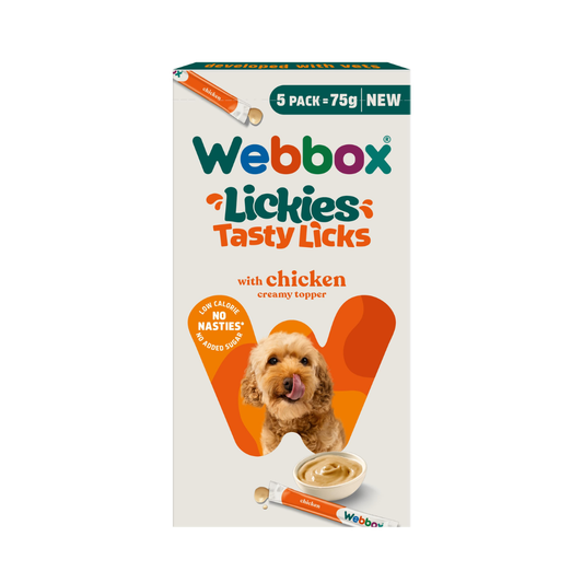 مكافآت ويبوكس الكريمى بنكهة الدجاج للكلاب 5x 15 g