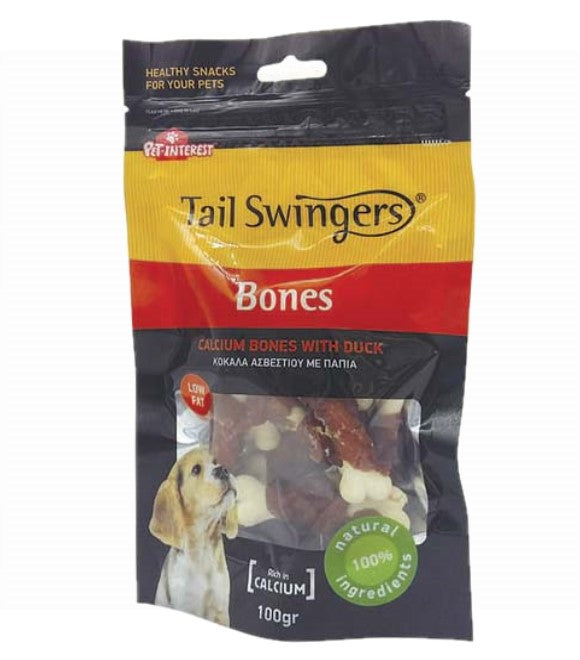 عظام ذيل متأرجحة بالكالسيوم مع البط (100 جرام)