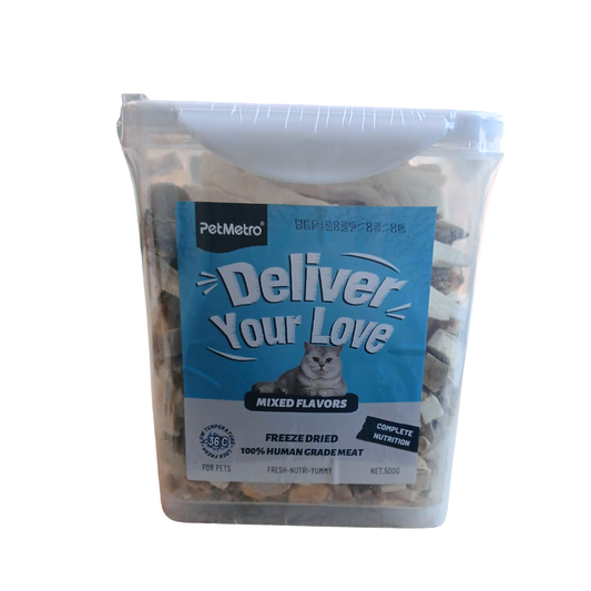 Pet Metro - Mixed Flavor Freeze Dried Food 500g