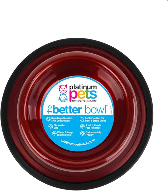 Platinum Pets-Bowl, Embossed Non-tip, RSP
