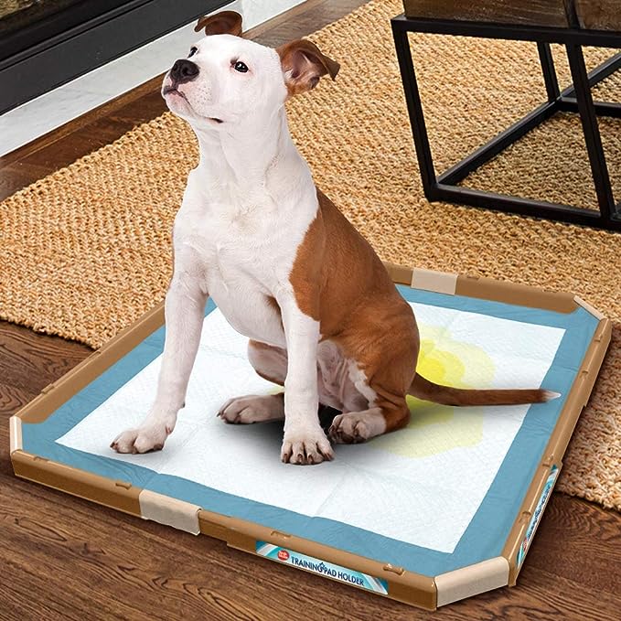 Simple Solution Training Pad Holder with Snap-On Clips to Hold Puppy Pads in Pla (53 x 53cms)