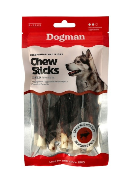 رجل الكلب - أعواد المضغ مع الغزلان 5 بنسات صغيرة