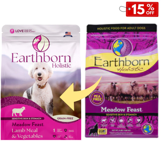 Earthborn Meadow Feast Dry Food  Lamb Meal & Vegetables