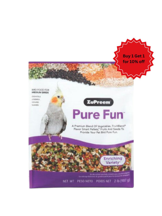 Zupreem -  Pure Fun Parrots & Conures 2lb (0.91kg)