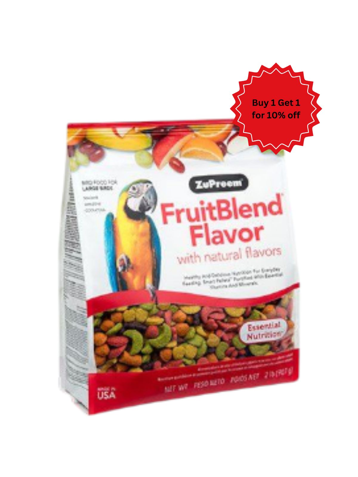 Zupreem -  FruitBlend Flavor Large Parrot Food 12lb (5.44kg)