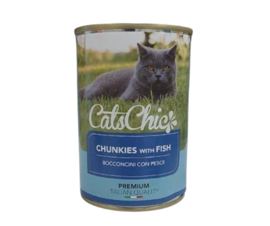 Cat Chic Wet Food  Chunkies with Fish 415g
