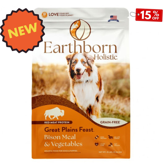 Earthborn  Dry Food Great Plains Feast Bison Meal & Vegetables