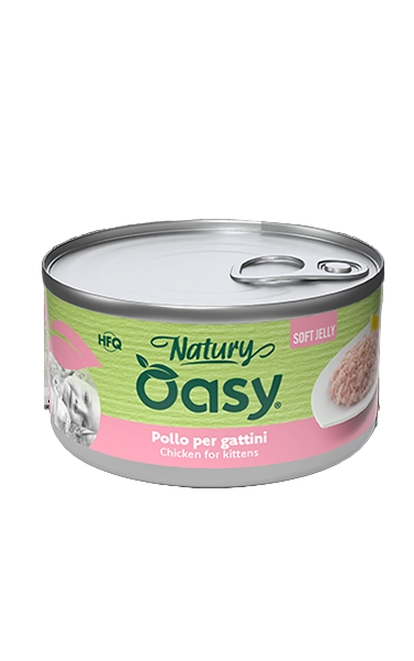 Oasy Wet Cat Natury Soft Jelly - Chicken Kitten 85 gr