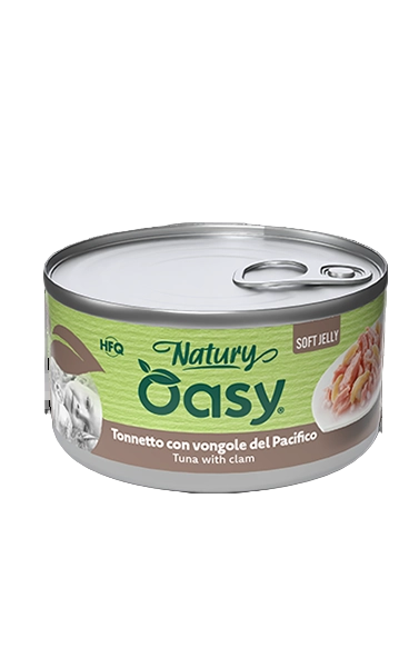 Oasy Wet Cat Natury Soft Jelly - Tuna with Clam 85g