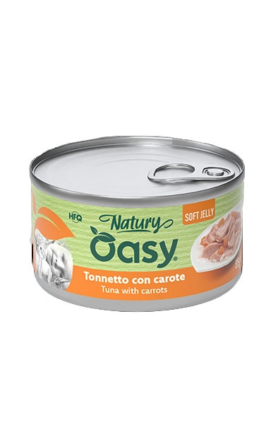 Oasy Wet Cat Natury Soft Jelly - Tuna with Carrote 85g