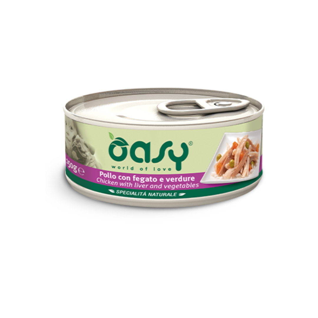 Oasy Wet Dog  Chicken with Liver & Vegetables 150gm