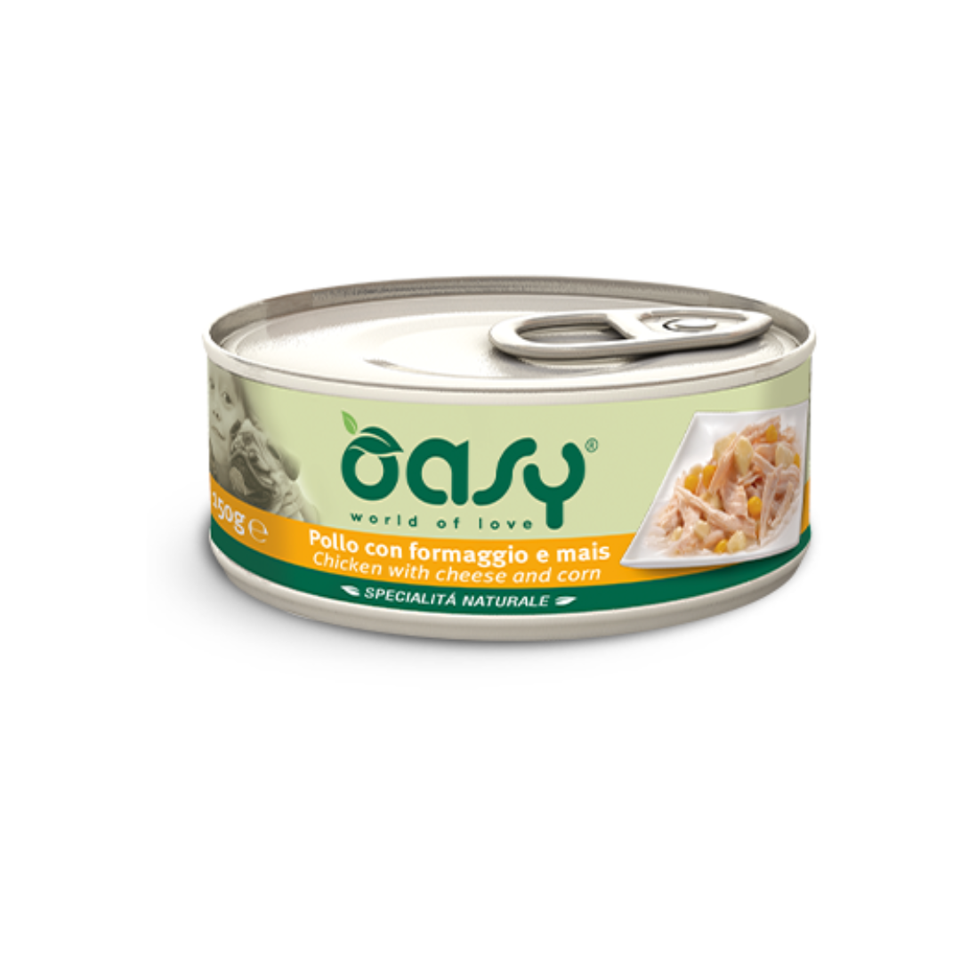 Oasy Wet Dog  Chicken with Cheese & Corn 150gm