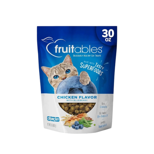 Fruitables Cat Treats - Chicken/Blueberry - 30 oz