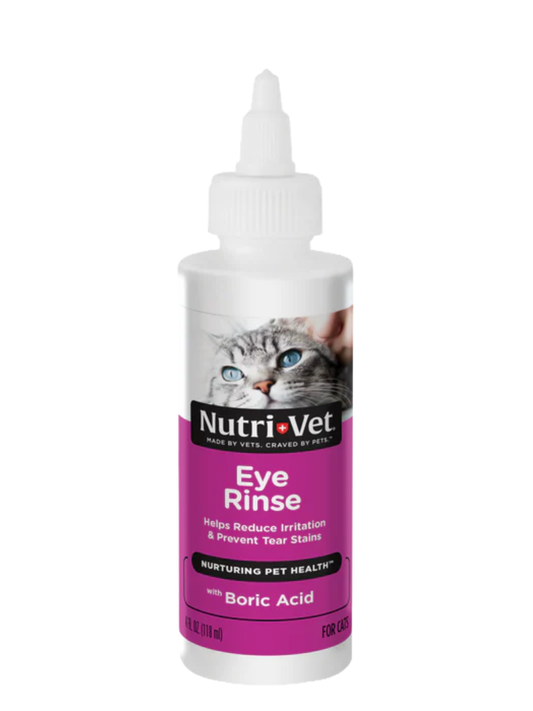 Nutri-vet Eye Rinse For Cats 4oz (118ml ).