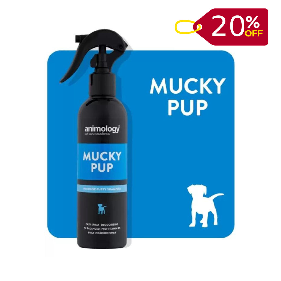 Animology Mucky Pup No Rinse Puppy Shampoo Spray 250 ml