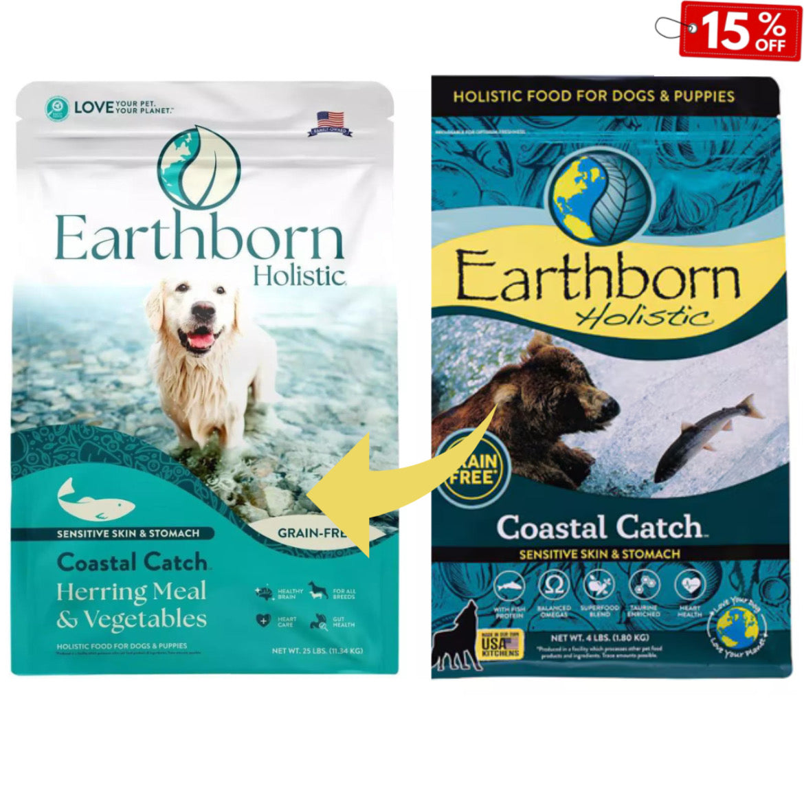 Earthborn Coastal Catch Dry Food  Herring Meal & Vegetables