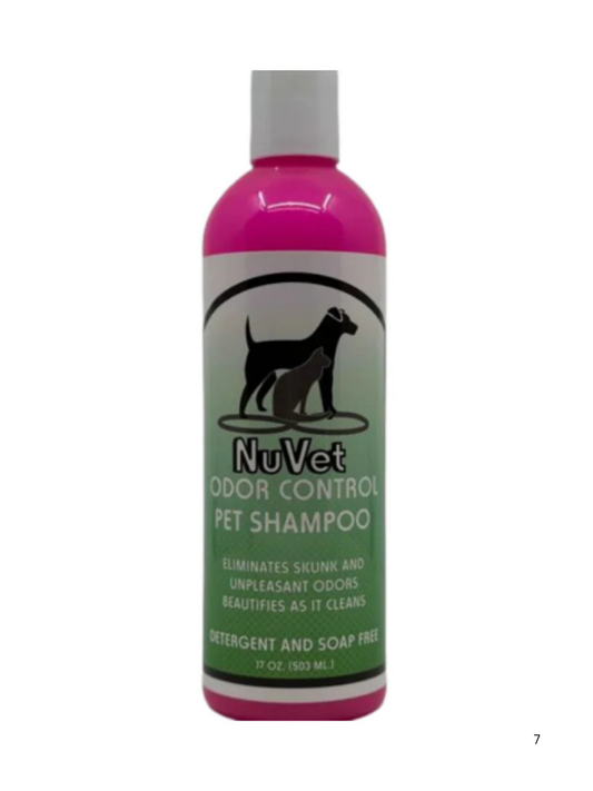Nuvet Odor Control Shampoo 17oz 503 ML