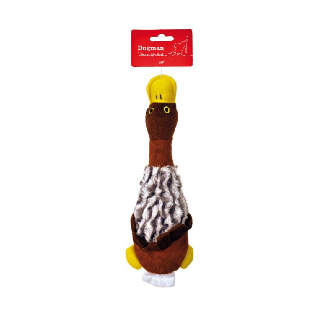 Dogman Toy Duck Brown L 37cm