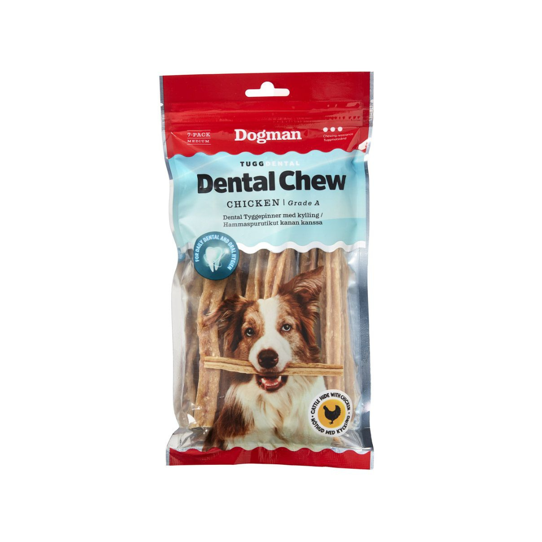 Dogman -Chew Dental with chicken Medium dog 7pcs(160gm)