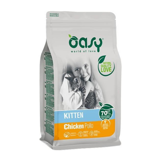 Oasy Cat Chicken Dry Food  for Kittens 1.5kg