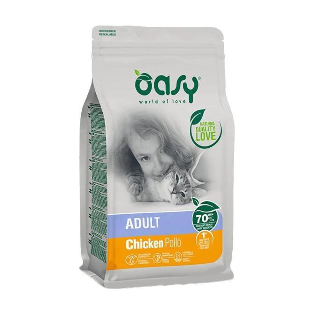 Oasy Cat  Dry Food Adult Chicken 1.5kg