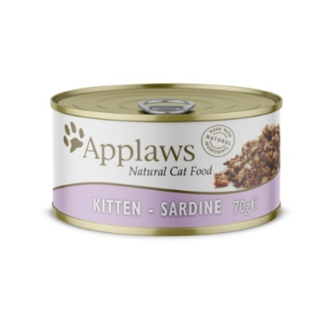 Applaws Wet Food  Canned Kitten Delicate Sardine For Kittens 70 G