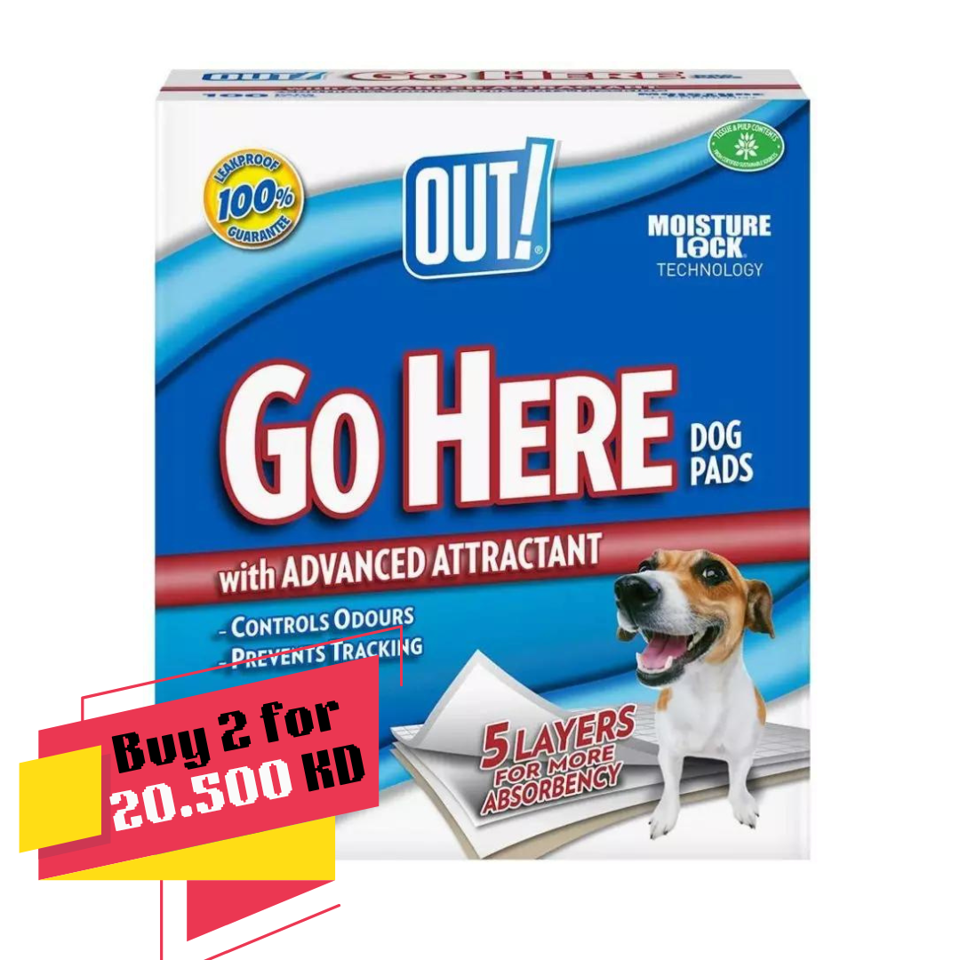 OUT Puppy Training Pads - 100 Pack