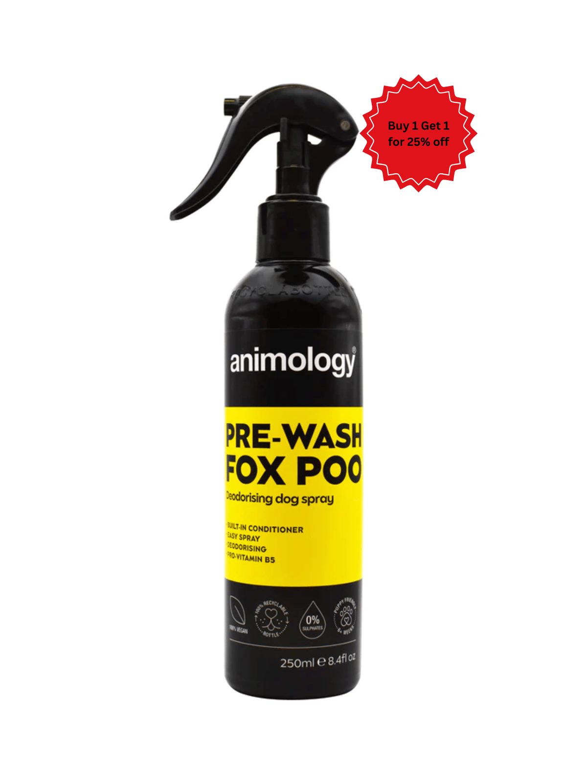 Animology Pre-Wash Fox Poo Deodorising - 250 ML