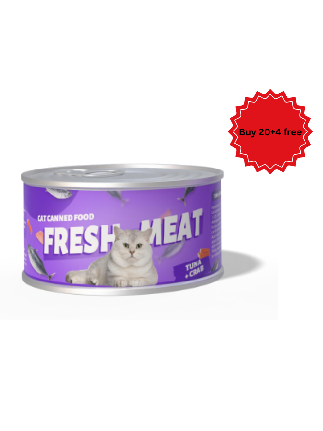 طعام بت مترو للقطط بنكهة التونة والسلطعون حجم العبوة 85 جم